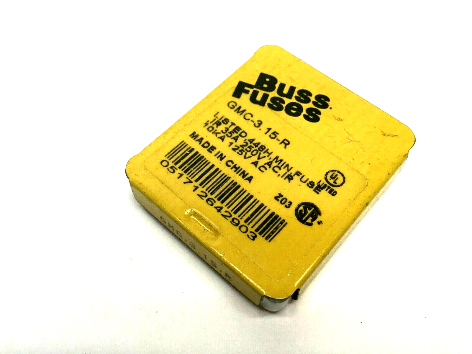 GMC-3.15-R | Buss Fuses Fuses (4) Pack, 35A 250V AC - New Other - Maverick Industrial Sales