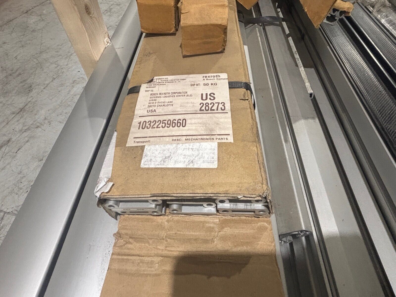 Lot of Misc. Obsolete Bosch Rexroth Conveyor Beams parts, 3842524042, 3842992650 - New – Open box - Maverick Industrial Sales