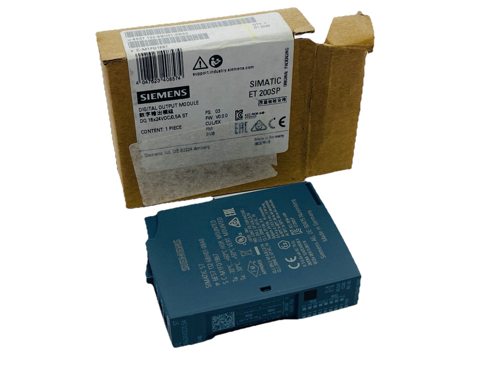Siemens 6ES7132-6BH01-0BA0 SIMATIC ET 200SP Digital Output Module - Maverick Industrial Sales