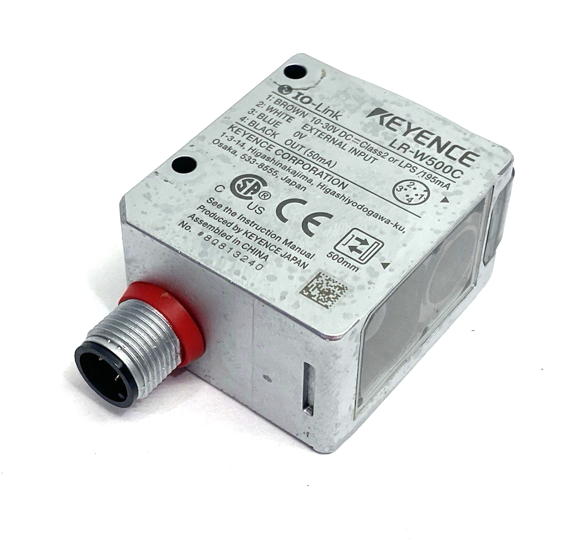 Keyence LR-W500C Full-Spectrum Self-Contained Sensor, M12 4-Pin Type - Maverick Industrial Sales