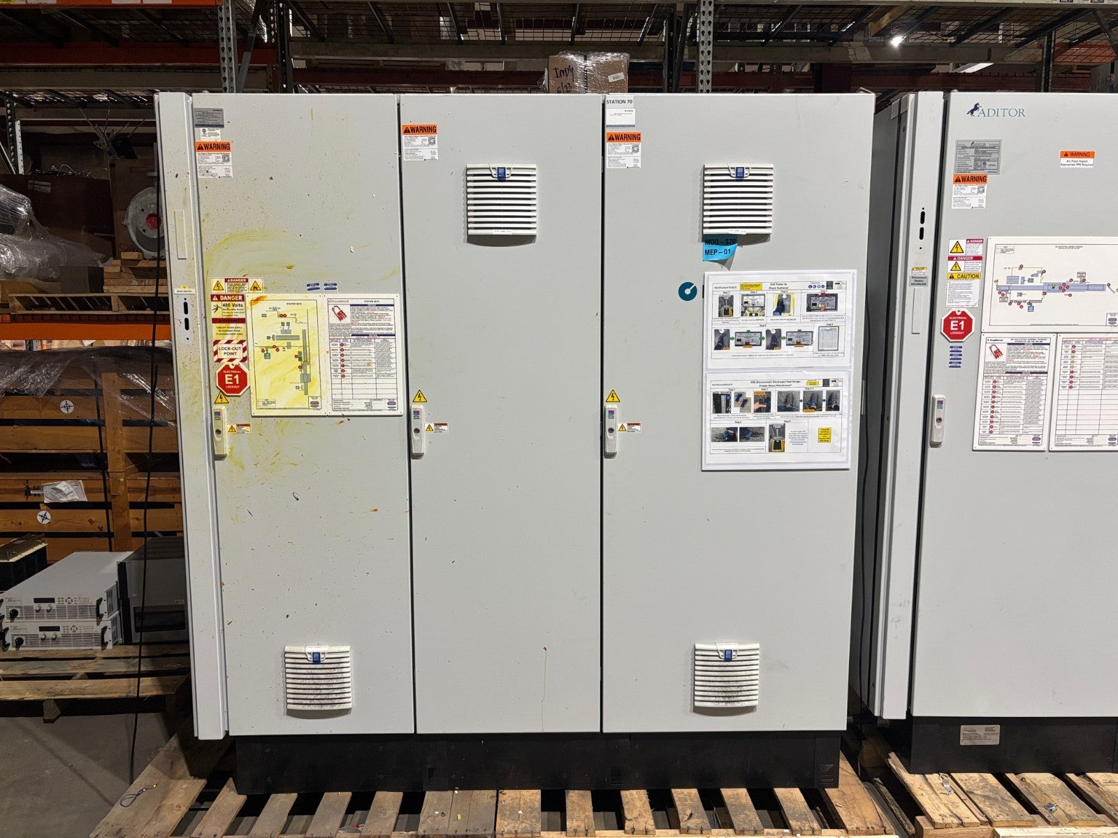 Rittal VX25 3-Bay Electrical Enclosure Cabinet VX 8606.00, VX 8806.00, 84x24x86 - Maverick Industrial Sales