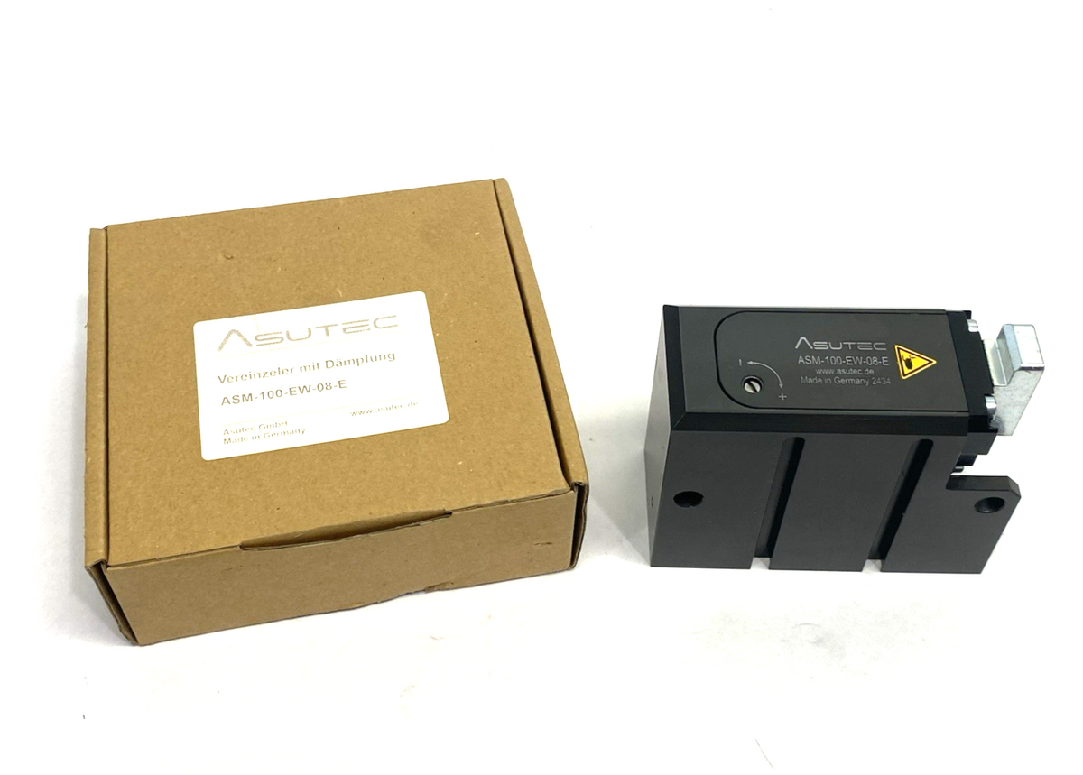 Asutec ASM-100-EW-08-E Stop Module, 18mm Damping Stroke, Single Acting Function - Maverick Industrial Sales