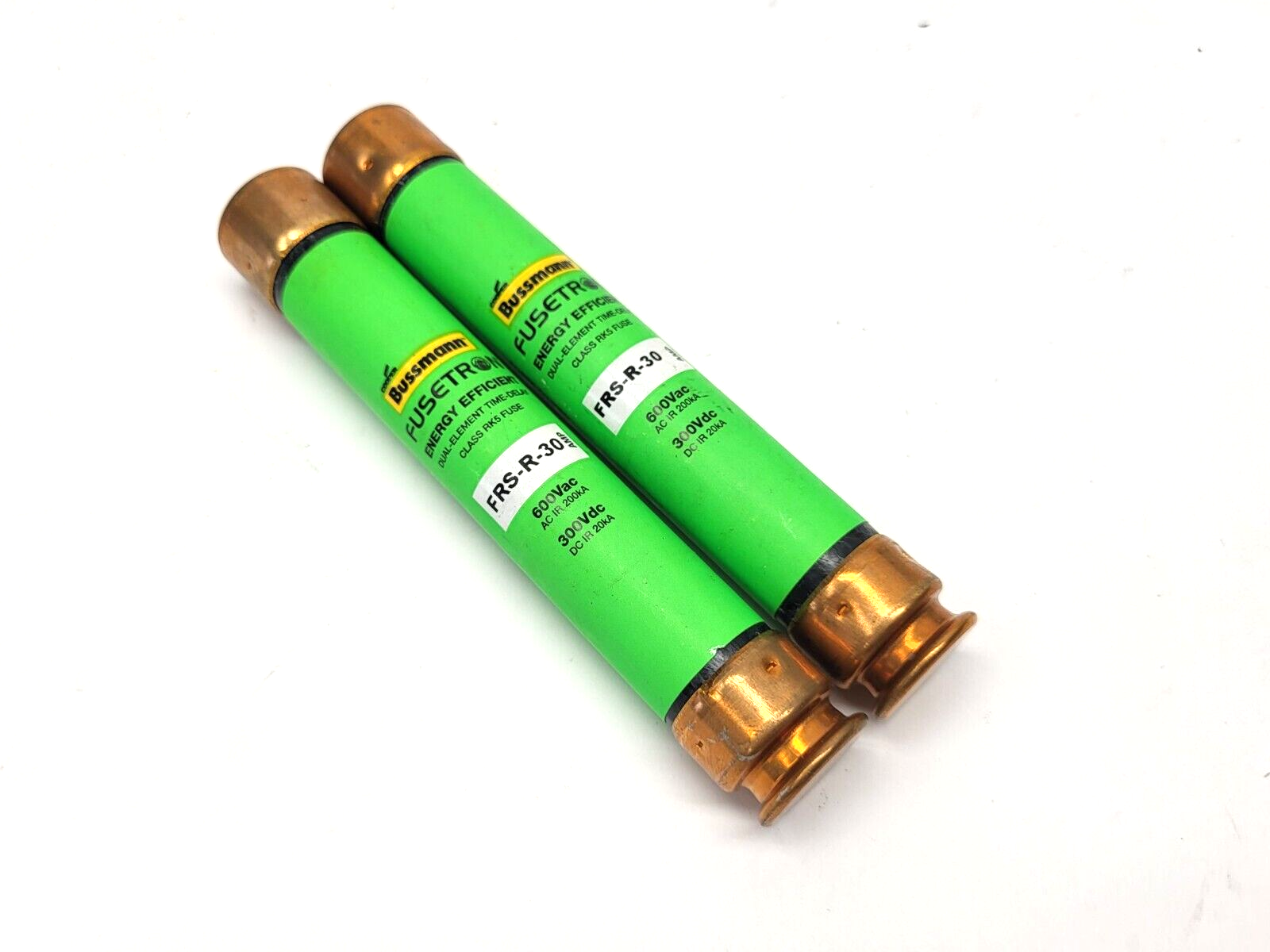 FRS-R-30 | Bussmann Fusetron Dual Element Time Delay Fuse LOT OF 2 - Used - Maverick Industrial Sales
