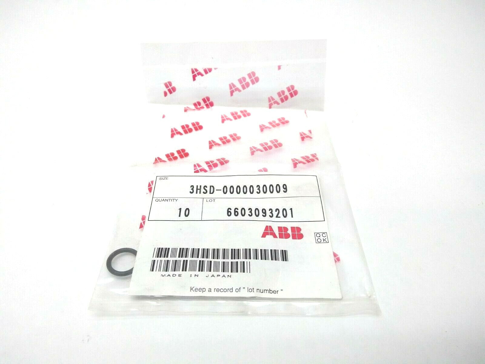 3HSD-0000030009 | ABB ABB Paint Seal O-Ring For Robot Head Exchange BAG OF 10 - New - Maverick Industrial Sales