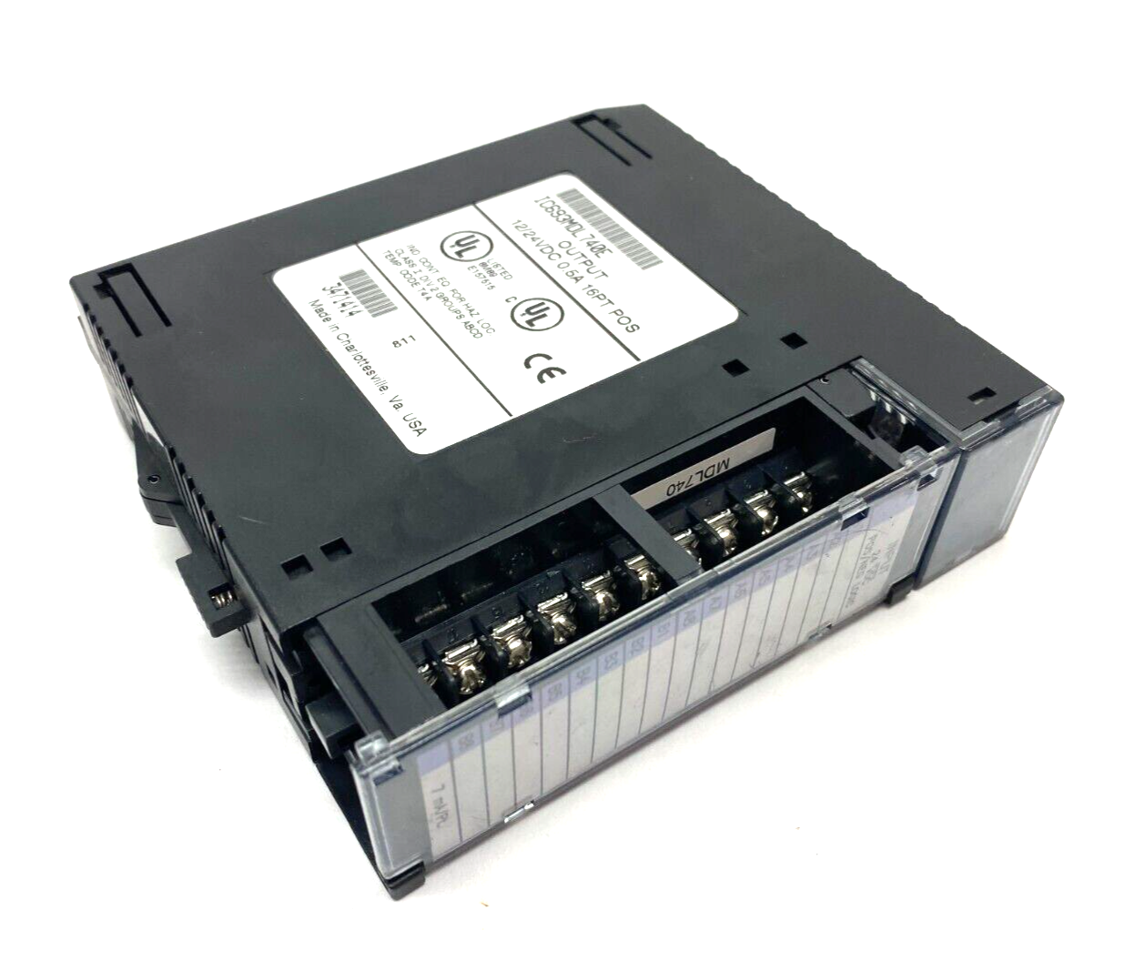 IC693MDL740E | GE Fanuc 16-Point Output Module 12/24VDC - Used - Maverick Industrial Sales