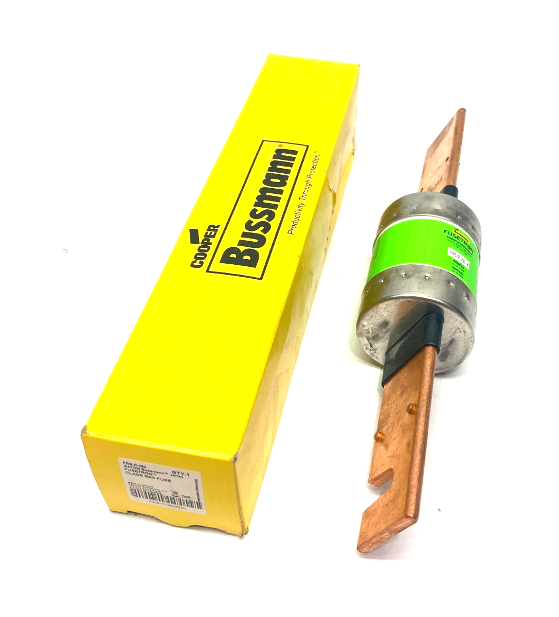 Eaton Bussmann FRS-R-350 Fusetron Class RK5 Blade Fuse, Time-Delay, Dual-Element - Maverick Industrial Sales