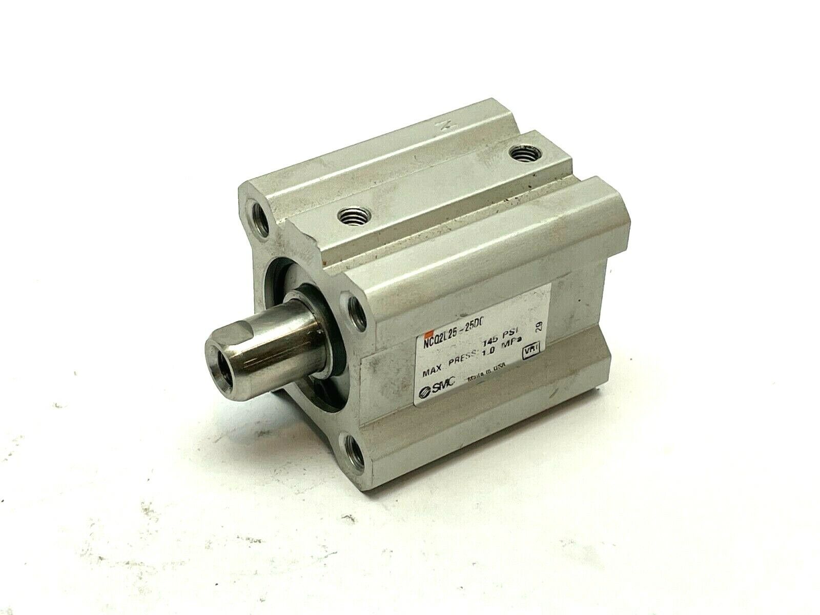 SMC NCQ2L25-25DC Compact Pneumatic Cylinder - Used - Maverick Industrial Sales