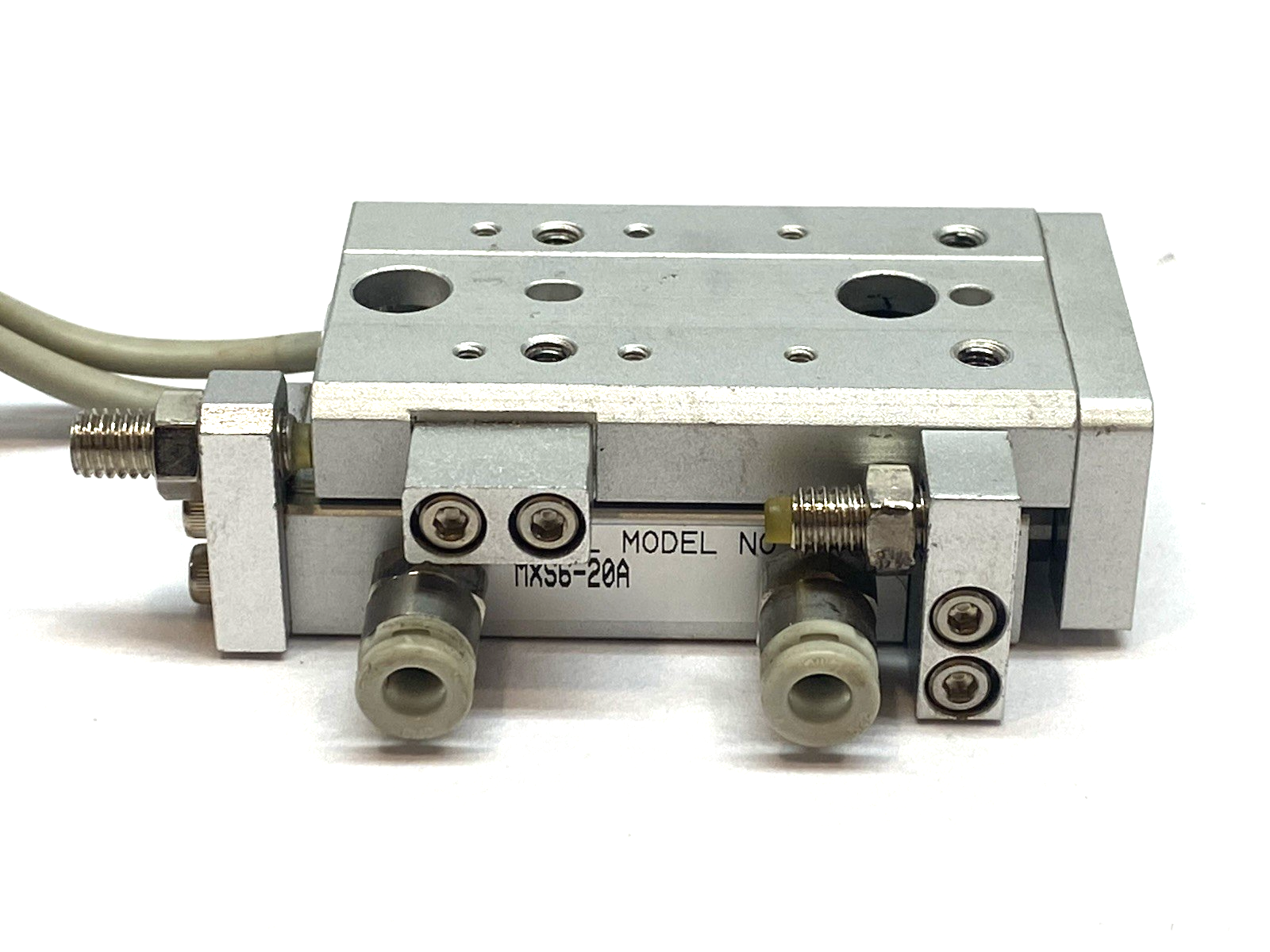MXS6-20A | SMC Air Slide Table Guided Cylinder 6mm Bore 20mm Stroke- Used - Maverick Industrial Sales
