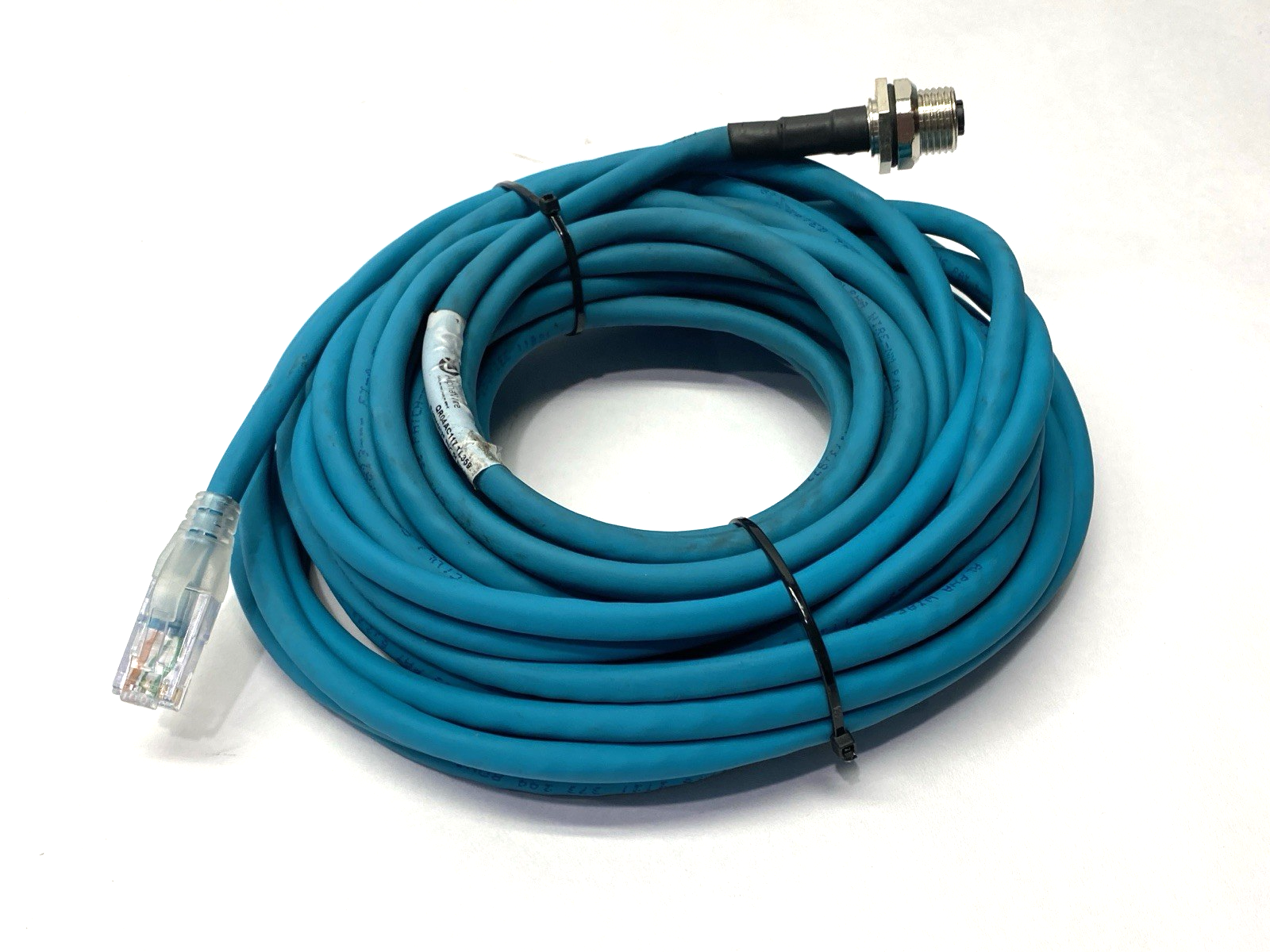 QR04AC117 TL359 | Alpha Wire Ethernet Cordset RJ45M/M12F 10m - Used - Maverick Industrial Sales