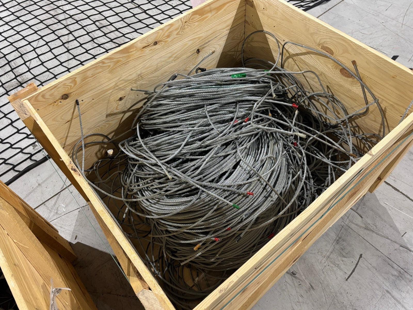 Incord Baynets Pallet Racking Safety Netting / Backing, 3000, LOT OF 17 Sections - Used - Maverick Industrial Sales