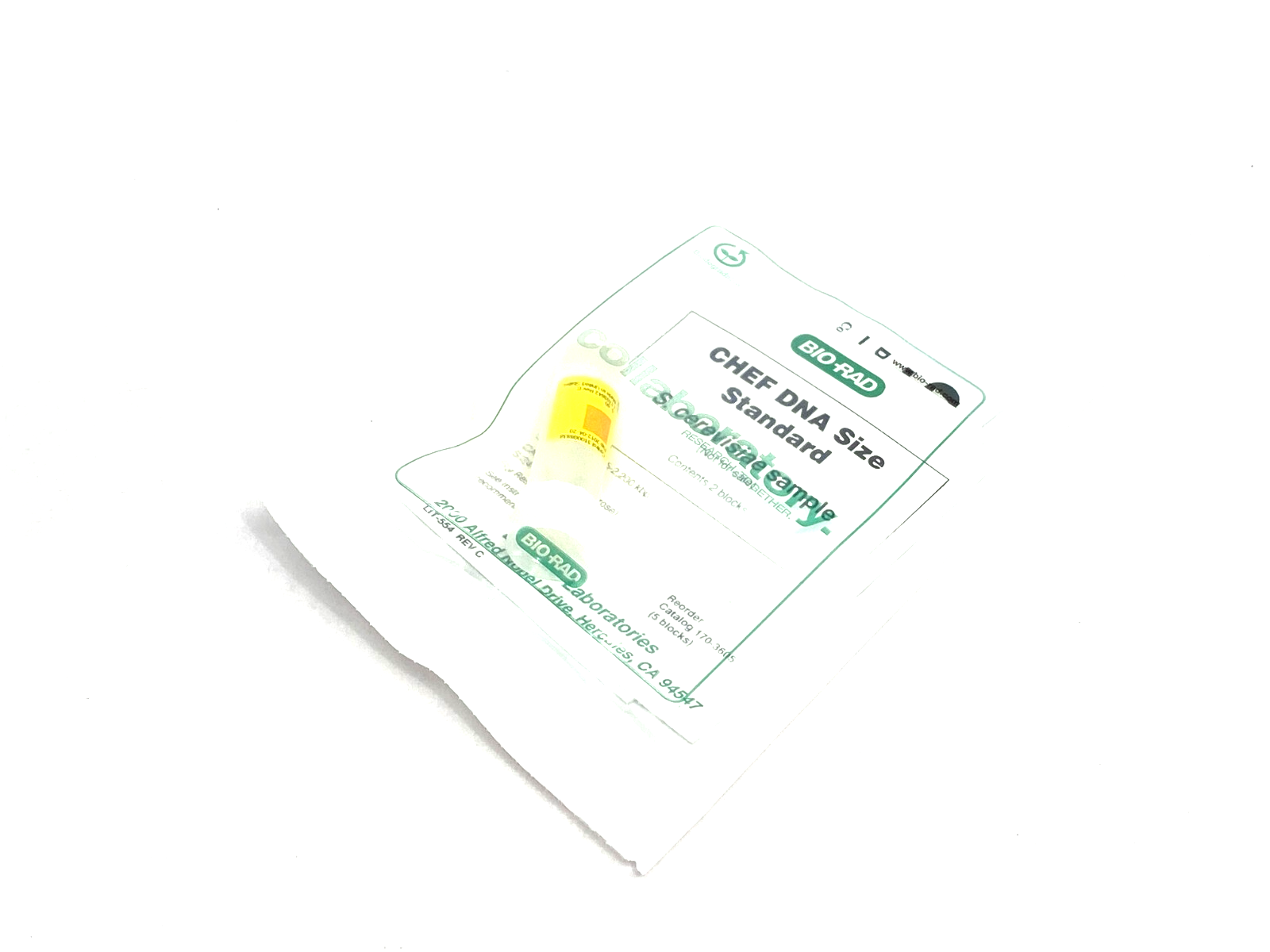 Bio Rad 1703605 CHEF DNA PFGE Size Marker Agarose Blocks 0.225–2.2 Mb 2 BLOCKS - Maverick Industrial Sales