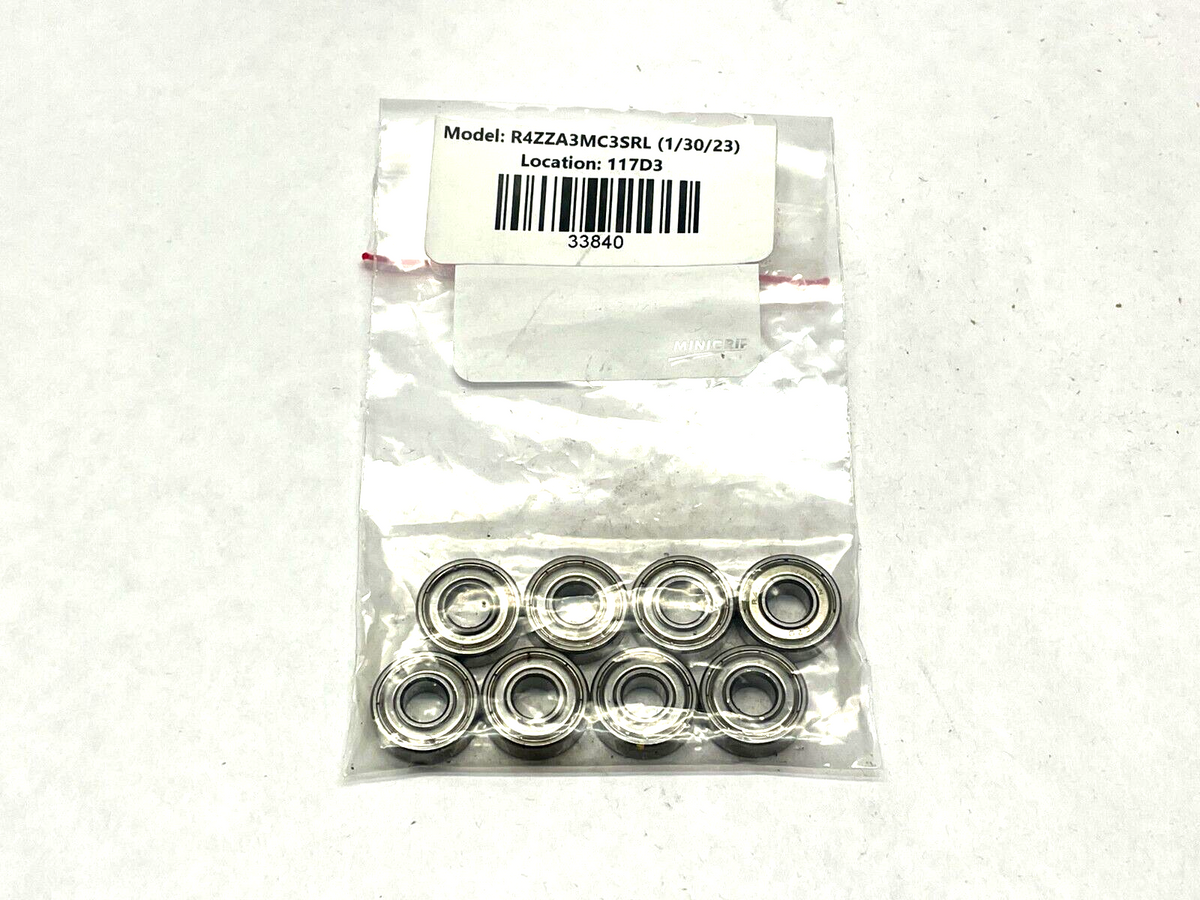 R4ZZA3MC3SRL | EZO Miniature Ball Bearing LOT OF 8 - Maverick Industrial Sales