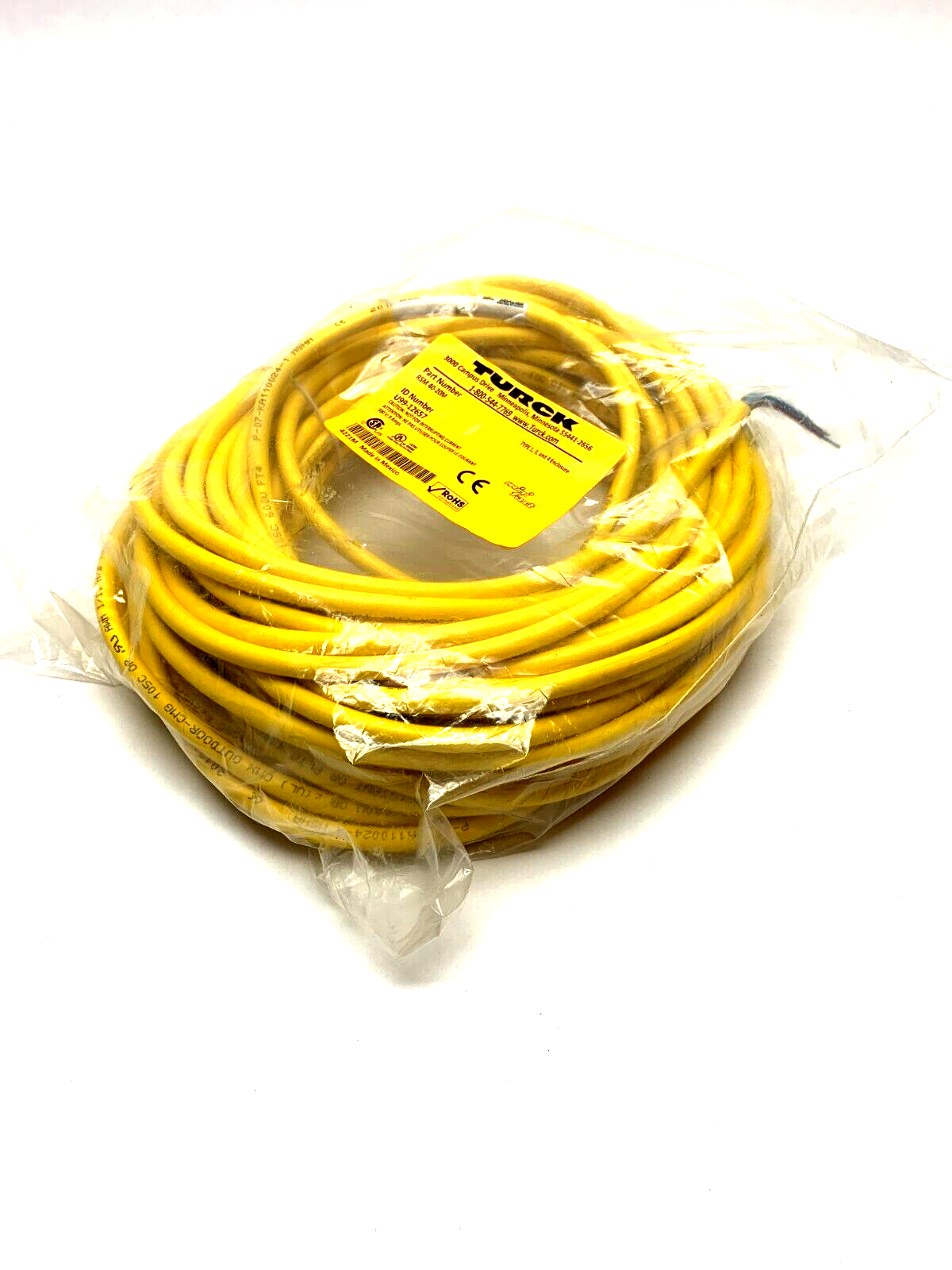Turck RSM 40-20M Mini fast 20m Cable U99-12657 - New Other - Maverick Industrial Sales