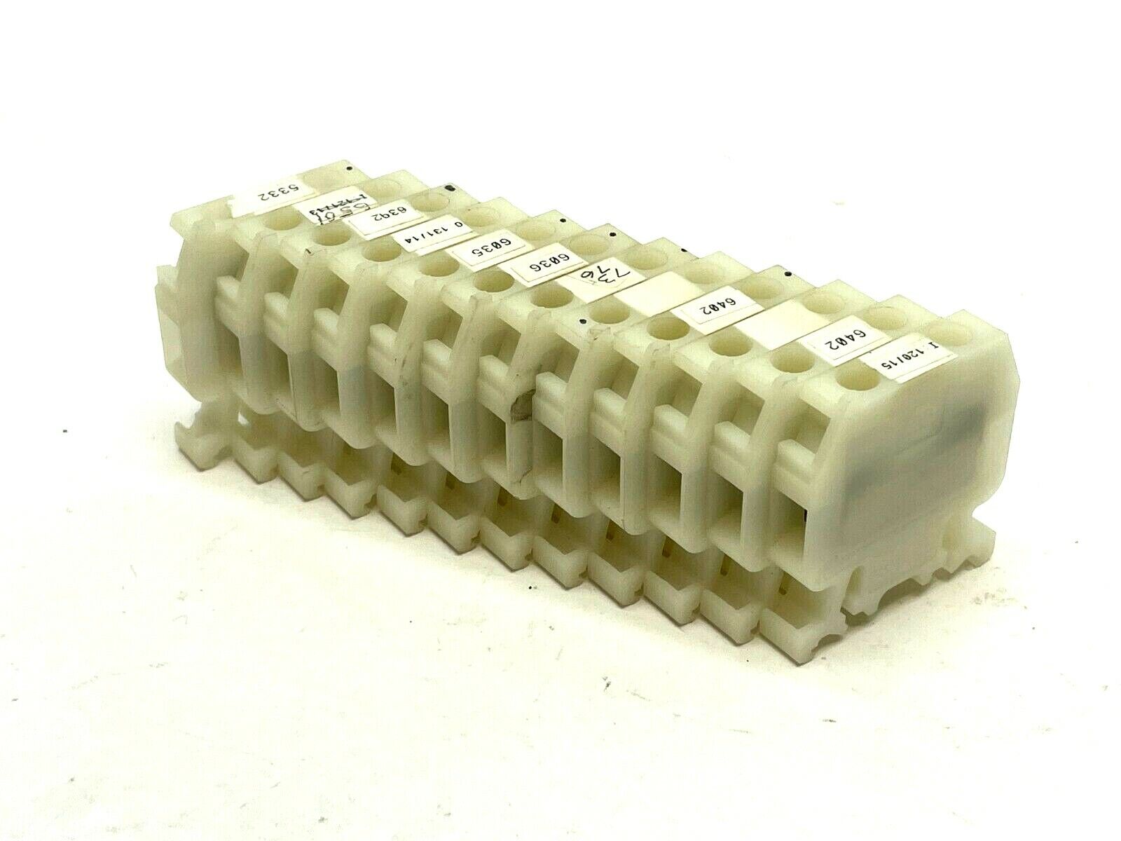 1492-HM3 | Allen Bradley Terminal Block White 55A 600V AC/DC Finger Safe LOT OF 12 - Used - Maverick Industrial Sales
