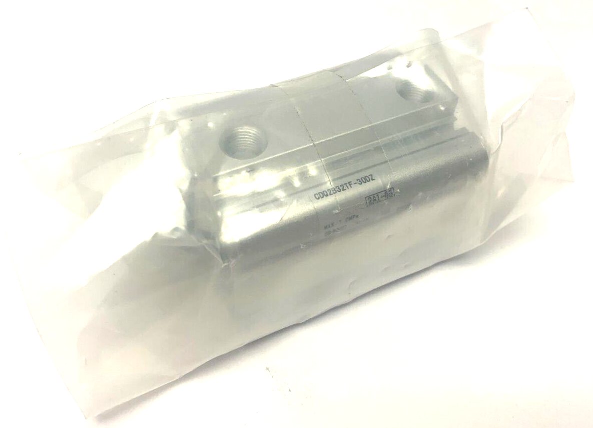 SMC CDQ2B32TF-30DZ Compact Guide Cylinder 32mm Bore 30mm Stroke - New - Maverick Industrial Sales