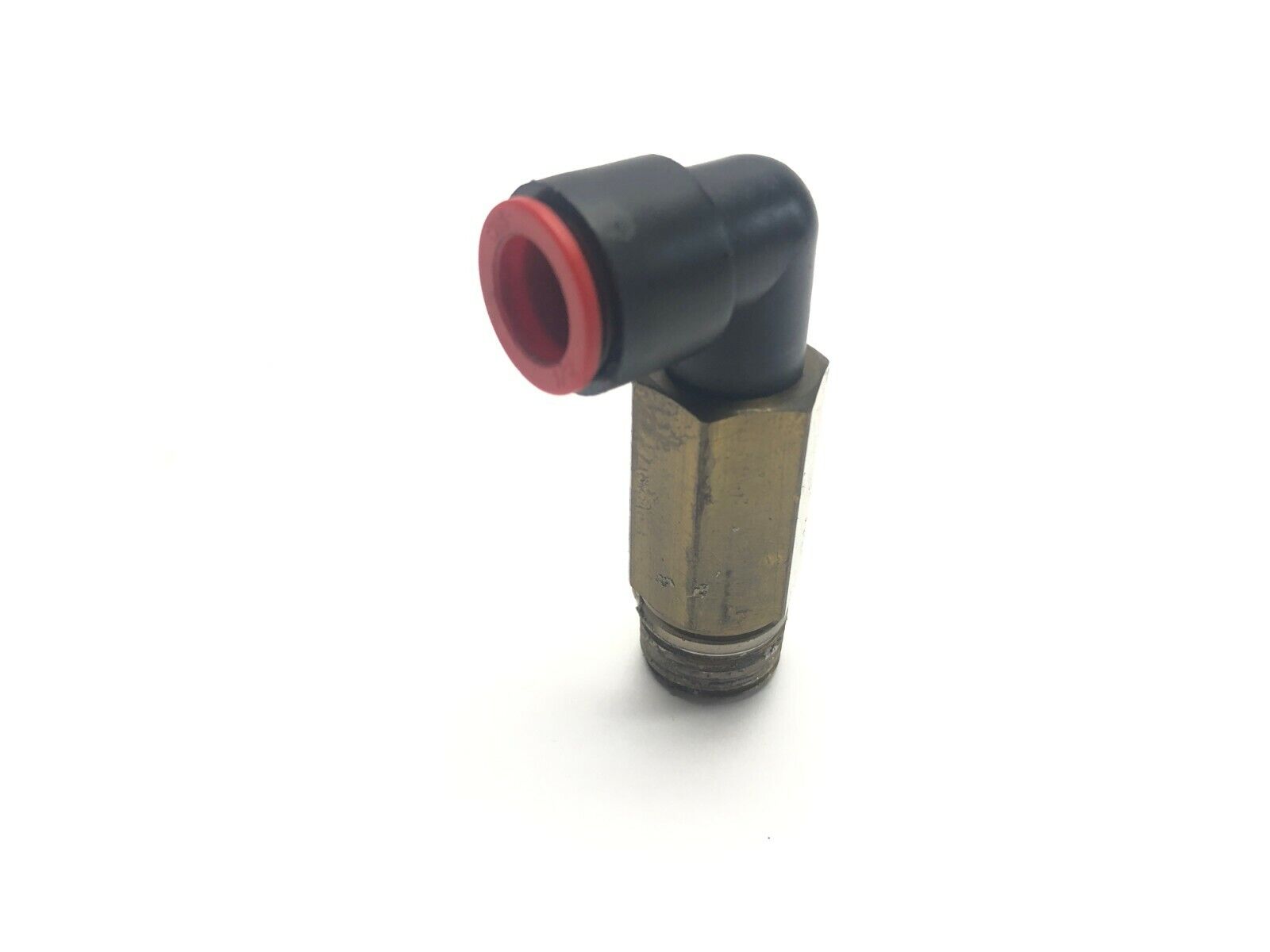 KQW13-37S | SMC Extended Male Elbow Fitting 1/2" One Touch to 1/2" NPT - Used - Maverick Industrial Sales