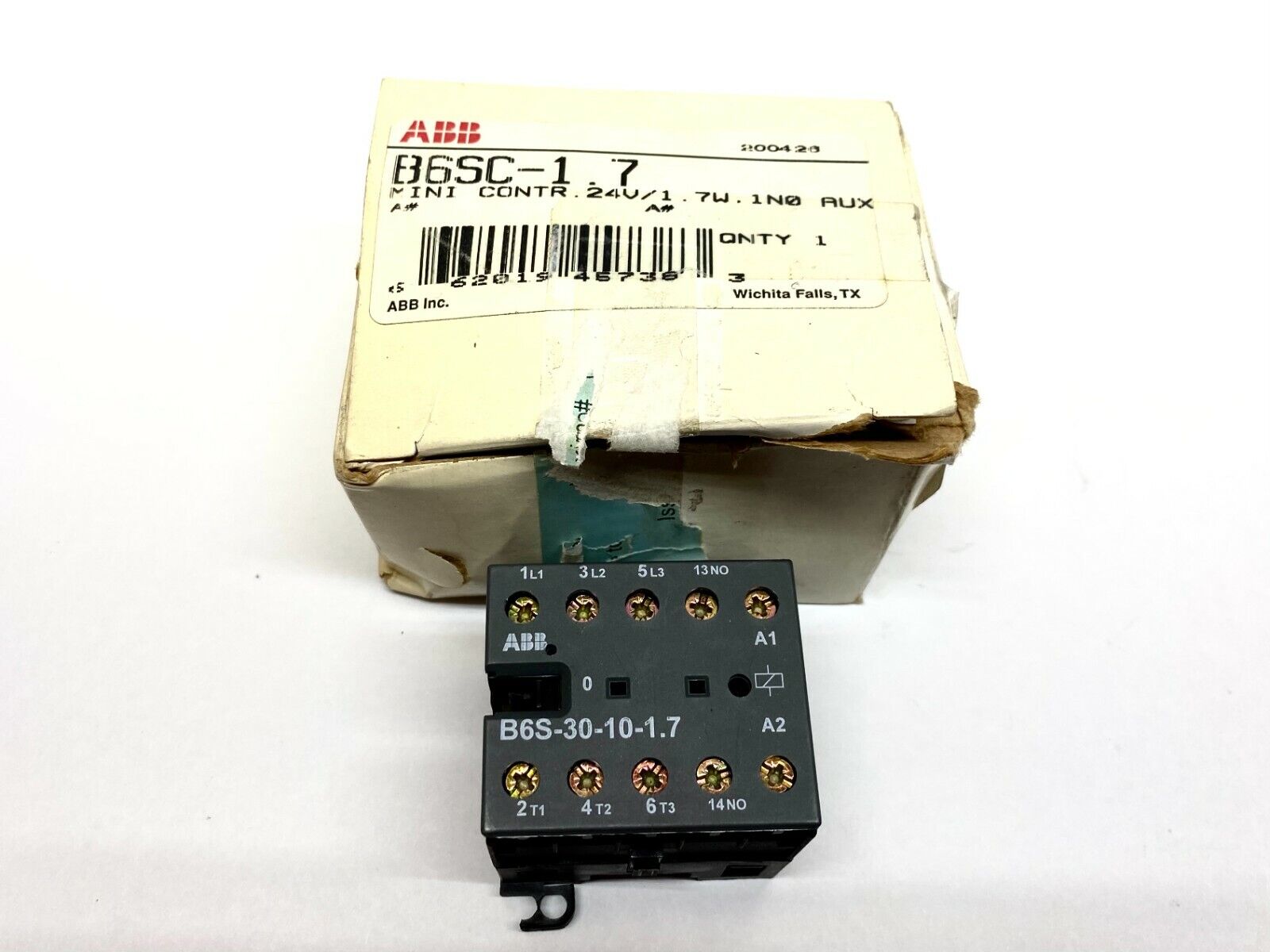 ABB B6S-30-10-1.7 Mini Contactor B6SC-1.7 - Maverick Industrial Sales