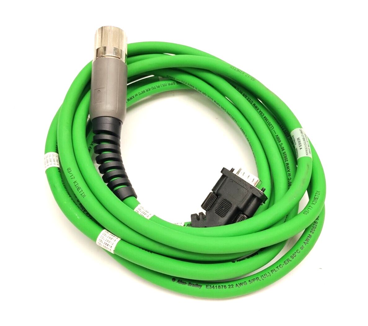 Allen Bradley 2090-CFBM7DD-CEAA04 Ser. A Motor Feedback Cable, SpeedTec DIN, 4m - Used - Maverick Industrial Sales