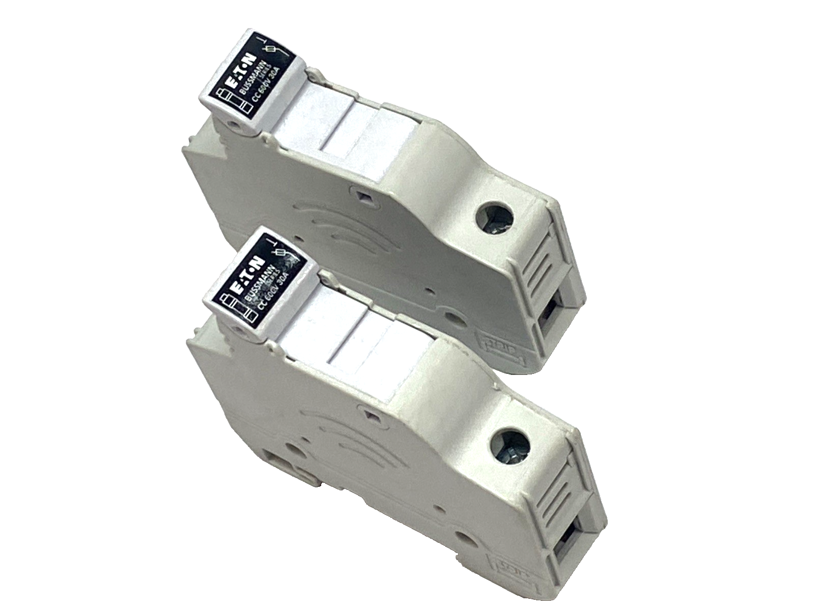 Eaton Bussmann CHCC1D Modular Fuse Holder Class CC 1P 30A 600V LOT OF 2 - Maverick Industrial Sales