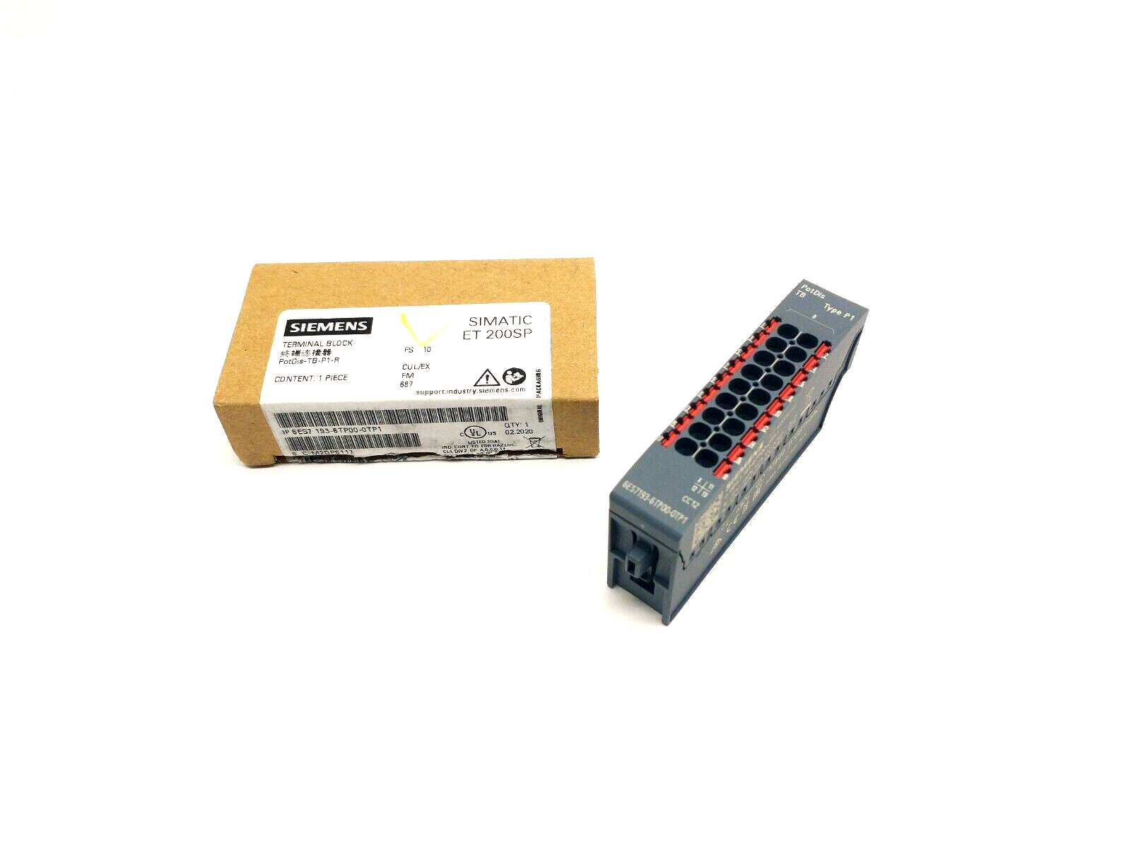 Siemens 6ES7193-6TP00-0TP1 SIMATIC ET 200SP PotDis Terminal Block - New – Open box - Maverick Industrial Sales