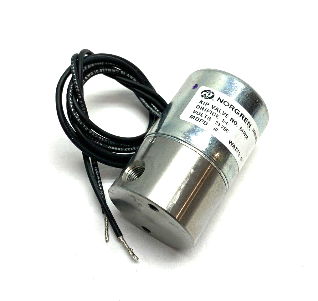 Norgren Kip 641018-24VDC Pneumatic Valve 1/4" NPT Ports 24VDC 10W - Maverick Industrial Sales