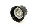 Skirted Plastic Knob 6mm Shaft, 20mm Diameter Handle, 24mm Dia. Base LOT OF 10 - Maverick Industrial Sales