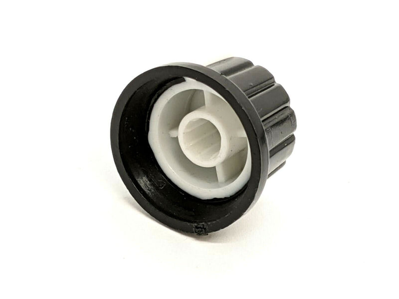 Skirted Plastic Knob 6mm Shaft, 20mm Diameter Handle, 24mm Dia. Base LOT OF 10 - Maverick Industrial Sales