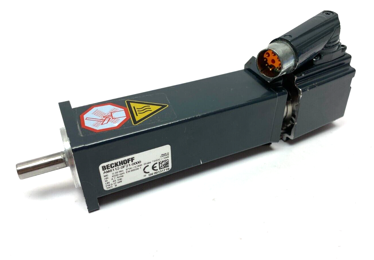 Beckhoff AM8112-0F21-0000 Servo Motor .038Nm IP54/IC400 24VDC - Maverick Industrial Sales