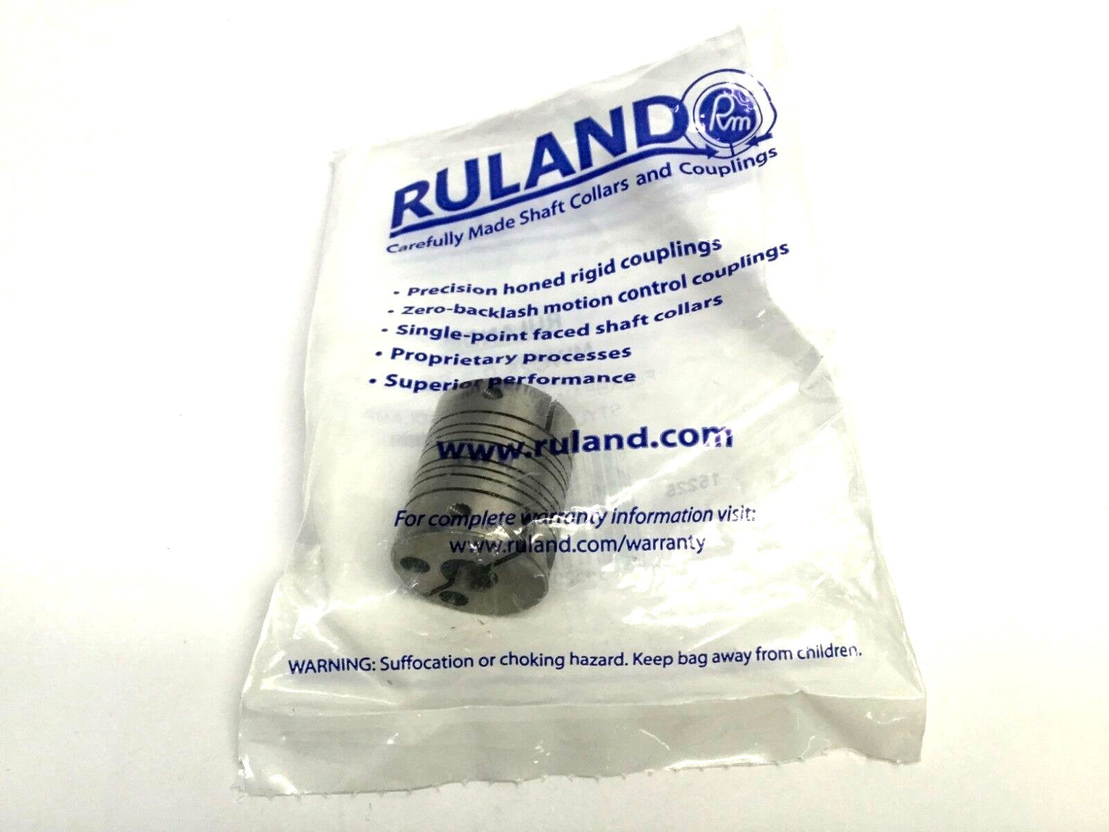 Ruland MWC25-9-8-SS Flexbeam-2 Coupling, Clamp Style, Stainless Steel - Maverick Industrial Sales