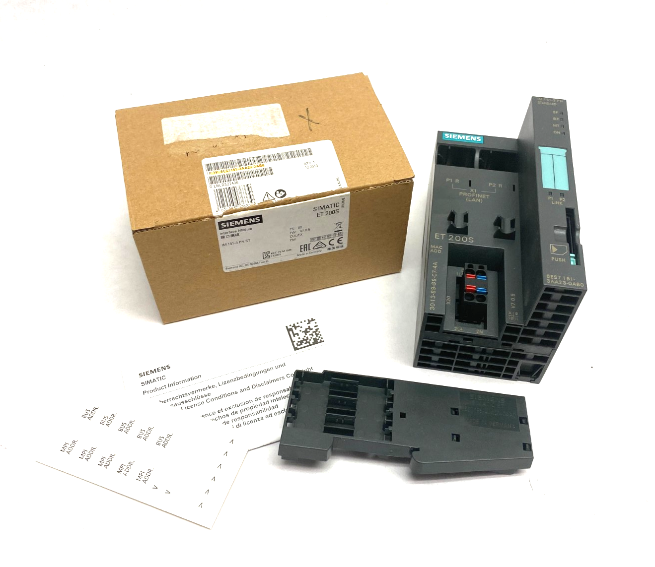 Siemens 6ES7151-3AA23-0AB0 SIMATIC DP Interface Module IM 151-3 PN ST - Maverick Industrial Sales