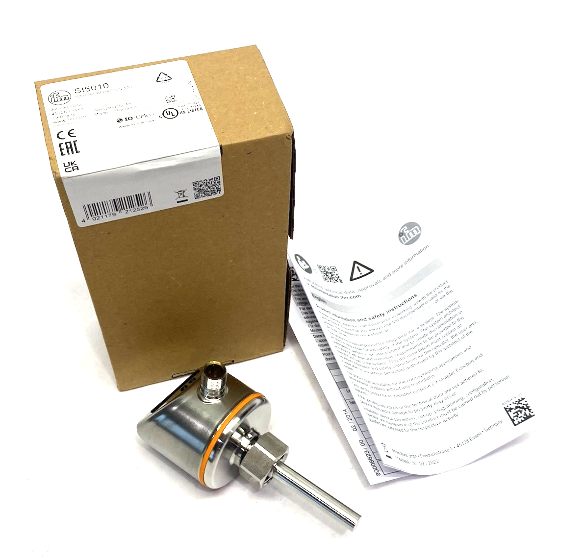 Ifm SI5010 Flow Monitor for Liquid/Gas, Bar Graph Display, SID10ADBFPKG/US-100 - Maverick Industrial Sales