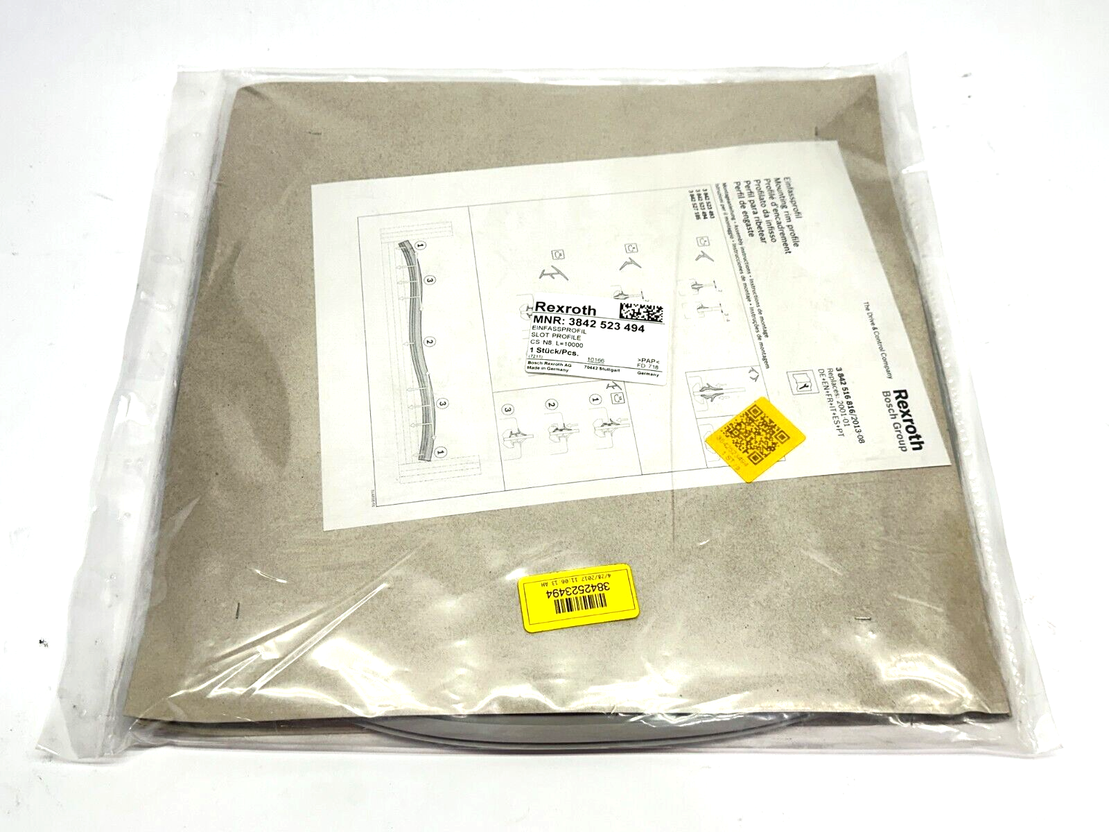 Bosch Rexroth 3842557604 Slot Profile N8 L=10000 - Maverick Industrial Sales