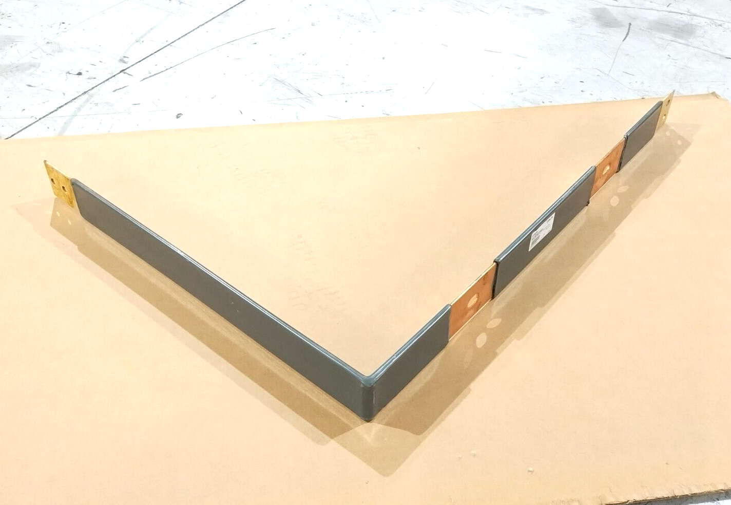 Powell 41418PBDF10591 90 Deg. Vertical Bus Bar 39"L x 51"H, 4" Wide x 1/4" Thick - New – Open box - Maverick Industrial Sales