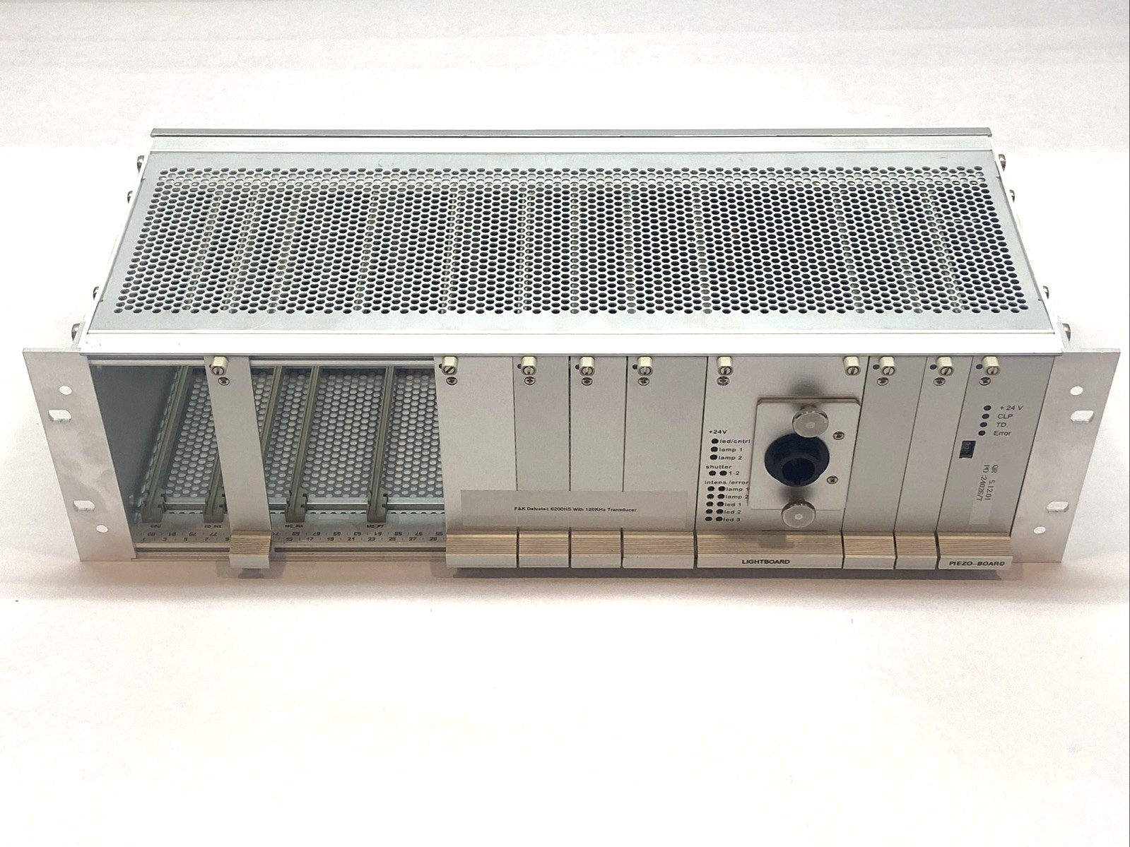 PSE-4.7010.2760 | F&K Delvotec Chassis w/ 1196 Rev. 1/B Backplane & Lightboard- Used - Maverick Industrial Sales