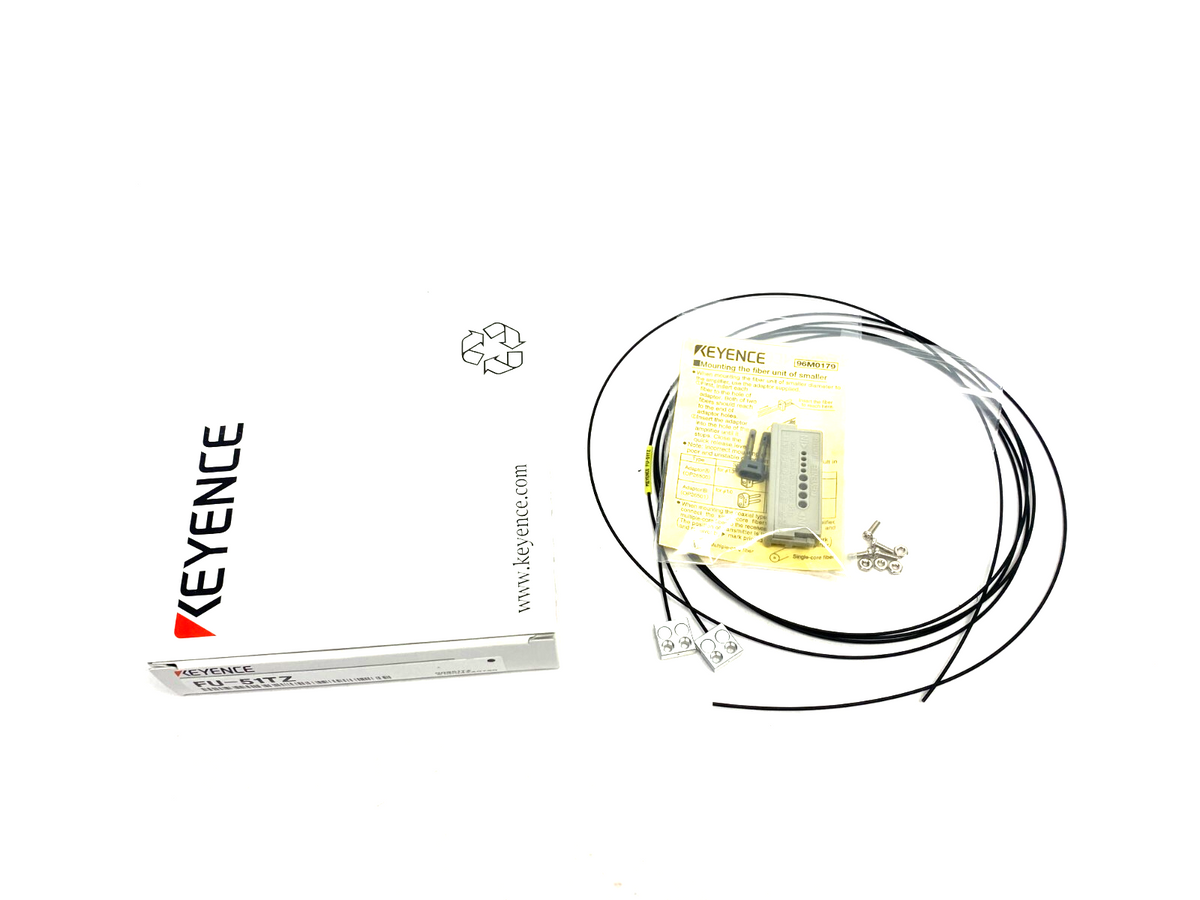 FU-51TZ | Keyence Transmissive Fiber Optic Unit Thru-Beam Type- New – Open box - Maverick Industrial Sales