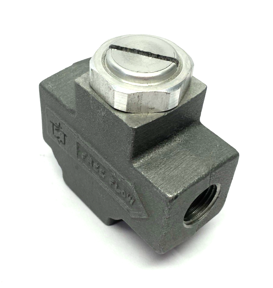 4FC3 | Numatics Inline Flow Control Valve 1/2" Female NPT, Screw-Adj.- New – Open box - Maverick Industrial Sales