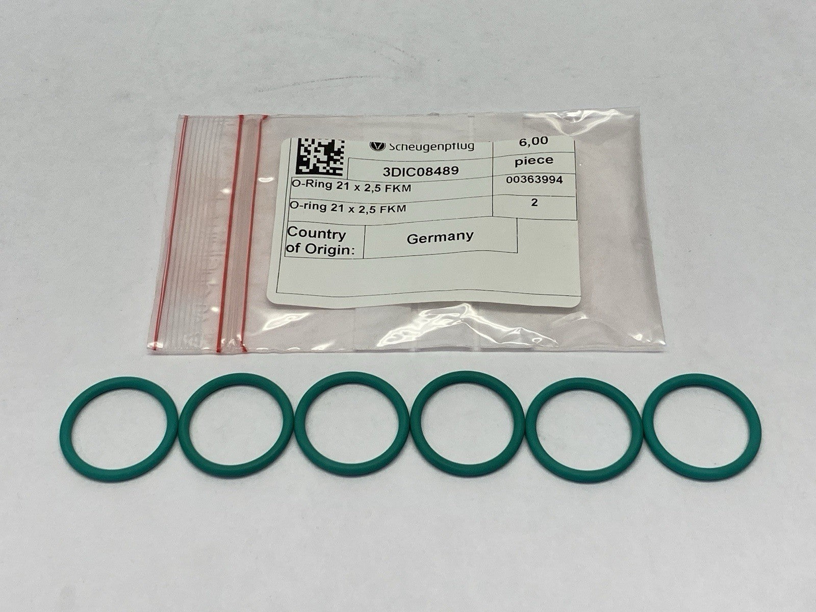 Scheugenpflug 3DIC08489 O-Ring 21 x 2,5 FKM LOT OF 6 - New – Open box - Maverick Industrial Sales