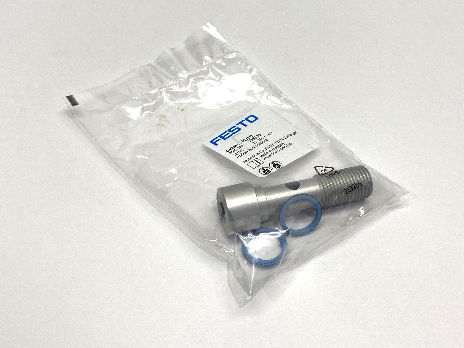 Festo 718539 Hollow Bolt Module - New - Maverick Industrial Sales