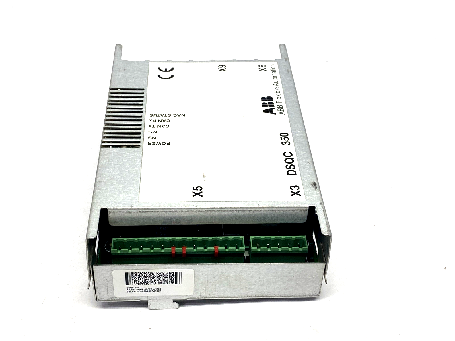 3HNE00025U1, 3HNE00025-1, DSQC 350 | ABB 3HNE00025-1/13 DSQC 350 I/O Remote Module 3HNE00025U1 - For parts or not working - Maverick Industrial Sales