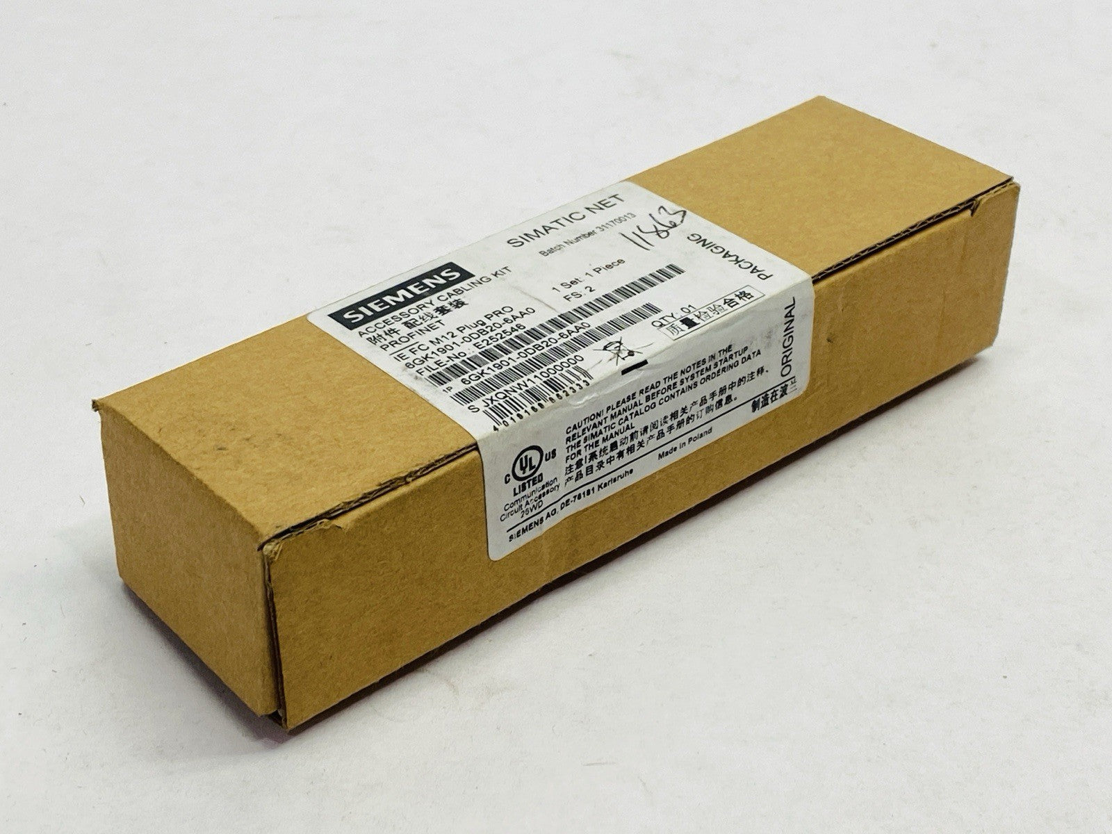 Siemens 6GK1901-0DB20-6AA0 Industrial Ethernet FastConnect M12 Plug Kit - Maverick Industrial Sales