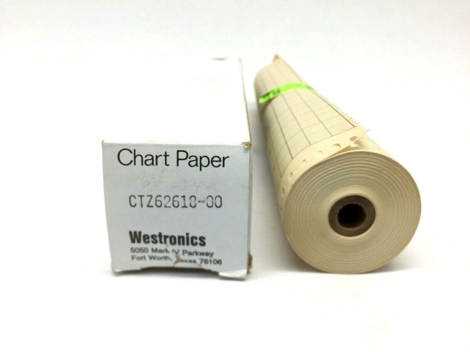 Westronics CTZ62618 Strip Chart Paper 12-3/8" x 100 FT Roll 0-600 Range - Maverick Industrial Sales