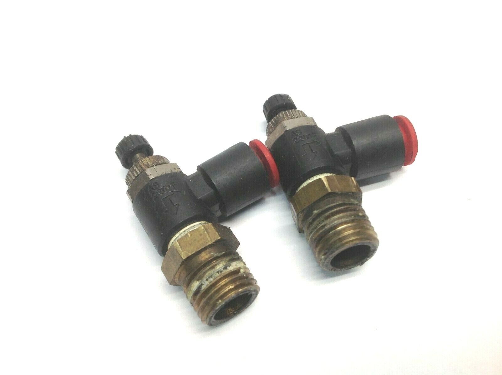 SMC AS2201F Flow Control Valves LOT OF 2 - Maverick Industrial Sales