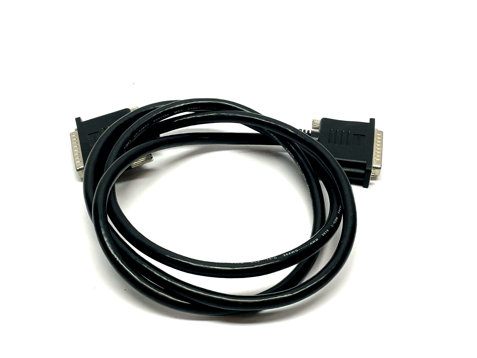 L-Com CS2NB25MM-5 Premium Molded Black D-Sub Cable 5ft - New – Open box - Maverick Industrial Sales