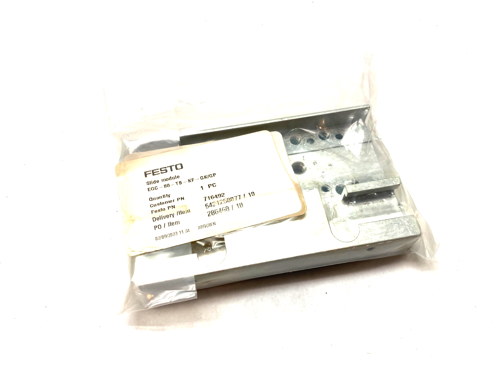 Festo EGC-80-TB-KF-GK/GP Slide Module 716492 - Maverick Industrial Sales