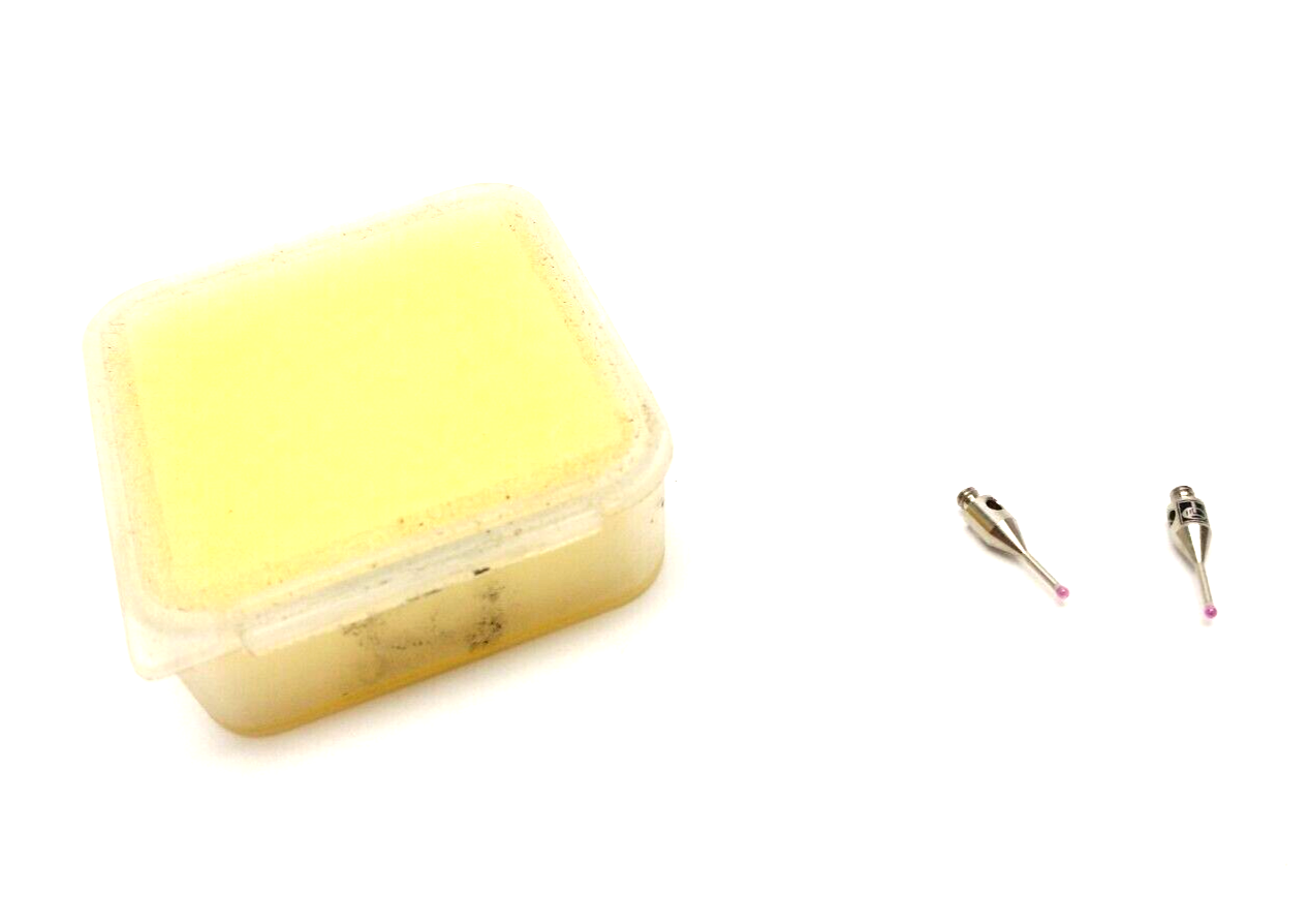 Renishaw A-5000-7806 Straight CMM Styli M2 1mm Ruby Ball SS Stem 10mm L LOT OF 2 - Maverick Industrial Sales