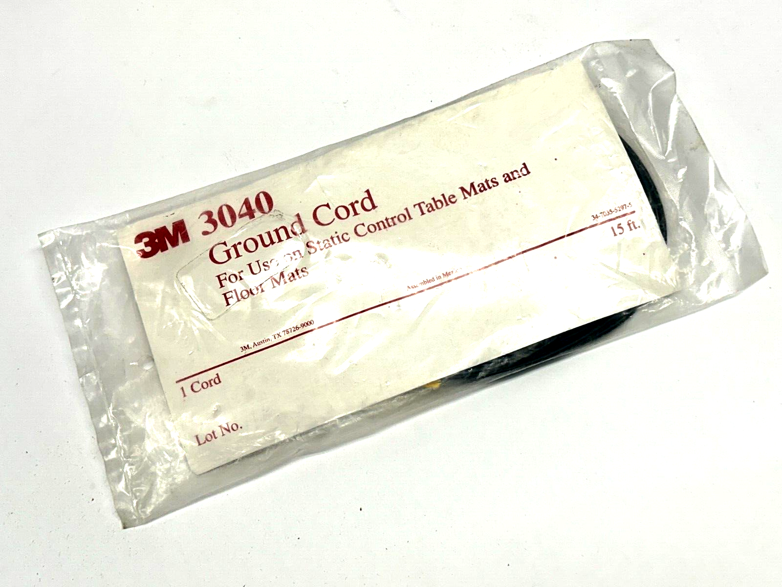 3040 | 3M Ground Cord 15ft - New - Maverick Industrial Sales