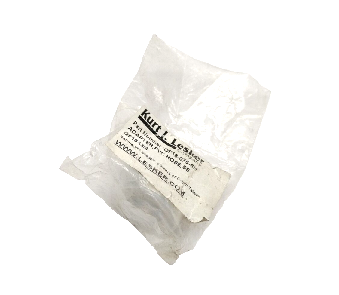 QF16-075-SH | Kurt J. Lesker Stainless Steel Vacuum Adapter 3/4" Tube OD, KF16 - New - Maverick Industrial Sales