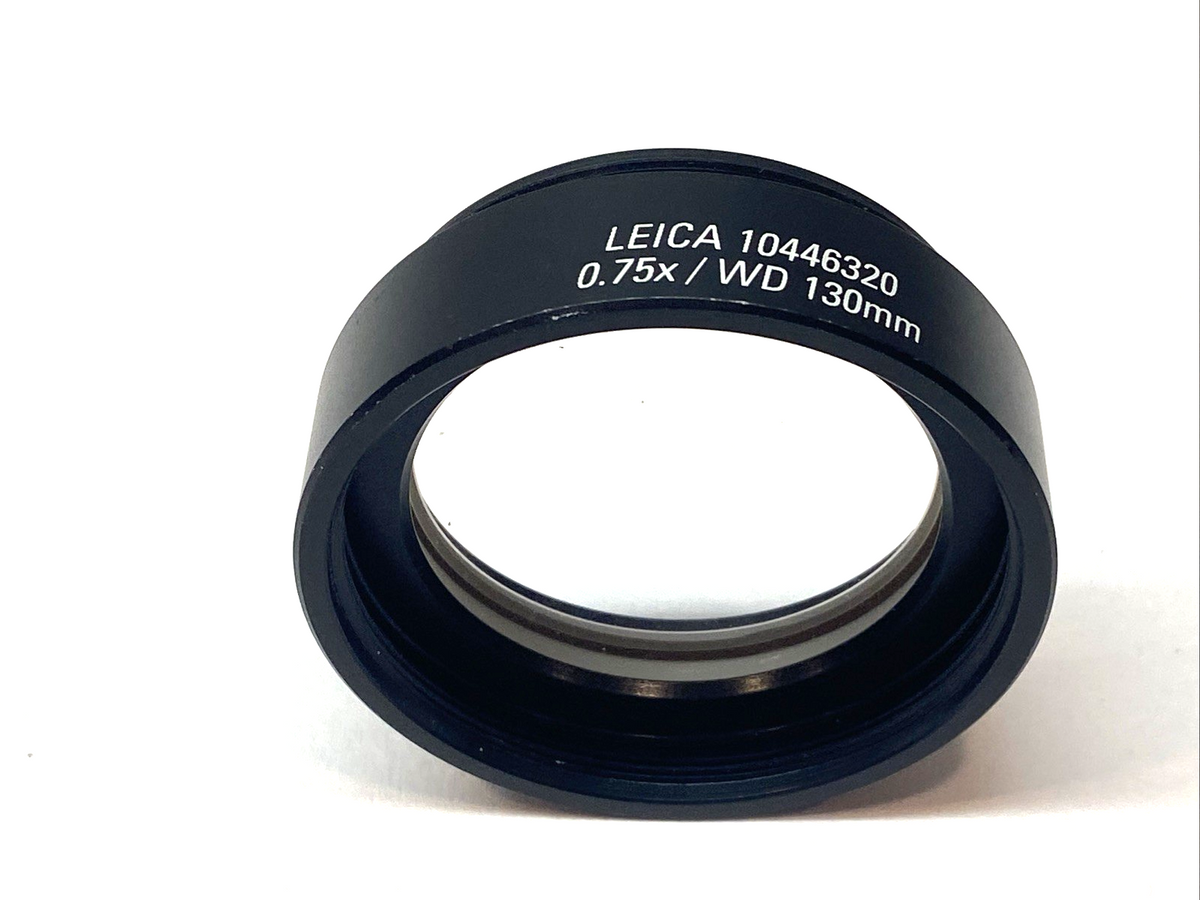 10446320 | Leica Objective Lens For Microscope 0.75x / WD 130mm- Used - Maverick Industrial Sales