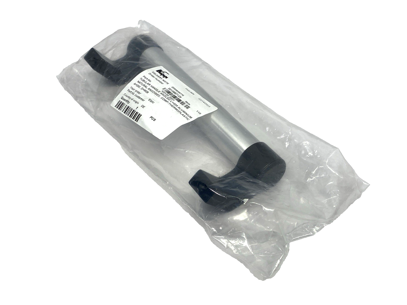 Kipp K0132.2001 Tubular Handle Angled Aluminum - Maverick Industrial Sales