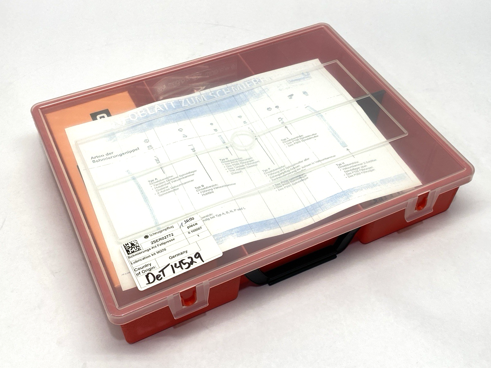 Scheugenpflug 2SER02772 Lubrication Kit MG70 - New - Maverick Industrial Sales